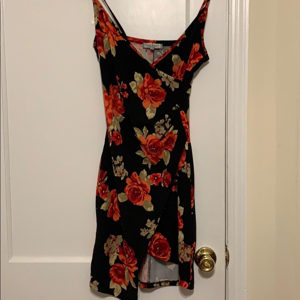 Floral Assymmetrical dress